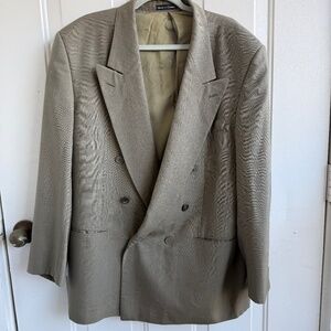 Yves Saint Laurent YSL Vintage Plaid Blazer Men’s 44 L